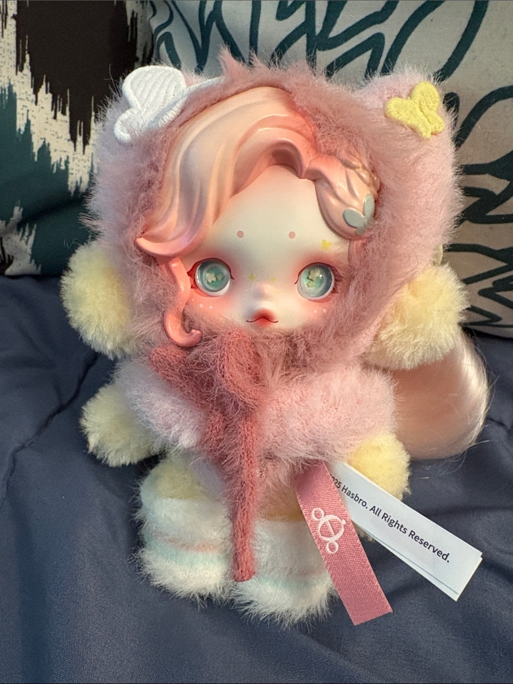 My Little Pony Plush Skullpanda Pendant - Pink, Lavender, Cream Fluttershy